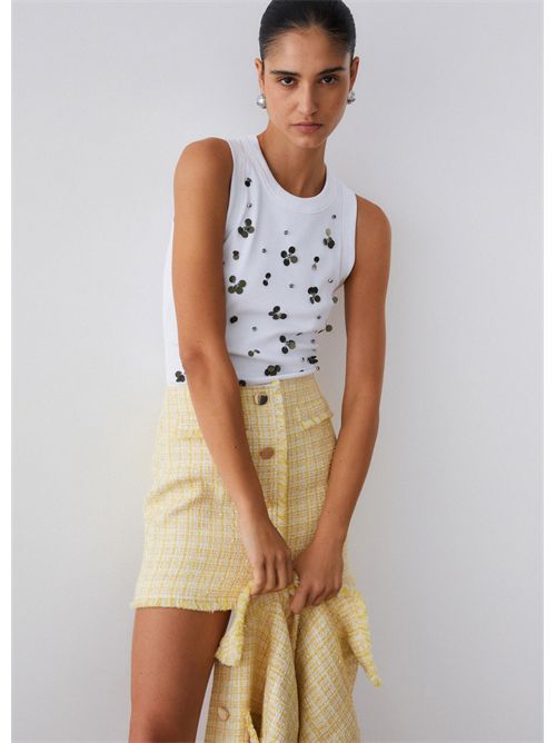 Top con applicazioni LIU JO | WA6490J4822/P9369